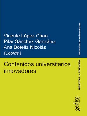 cover image of Contenidos universitarios innovadores